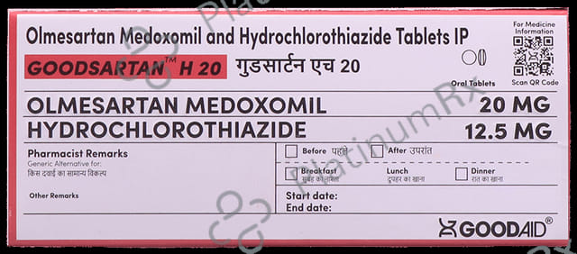 Goodsartan H 12.5/20mg Tablet 10s