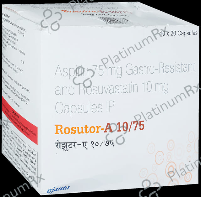 Rosutor A 10/75mg Capsule 20s