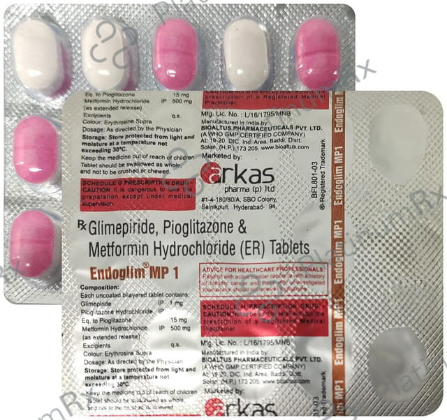 Endoglim MP 1mg Tablet 15 tablets