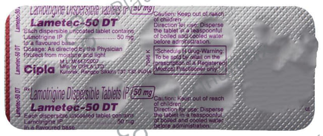 Lametec 50mg DT Tablet 10s