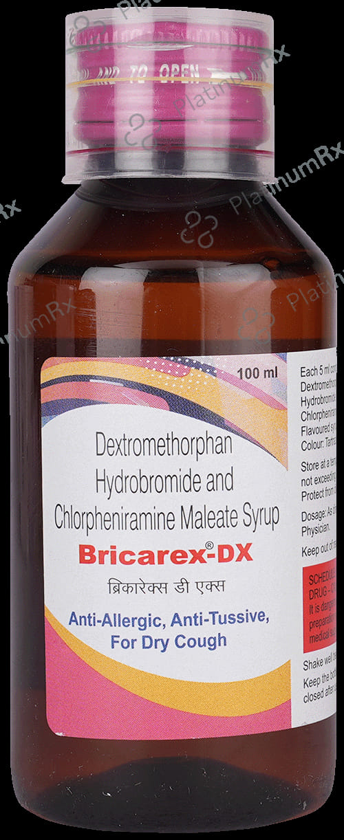 Bricarex DX 4/10mg Syrup 100ml