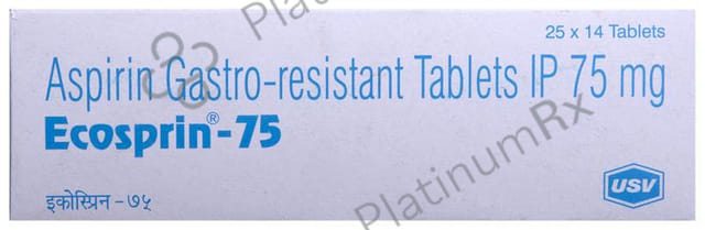 Ecosprin 75mg Tablet 14s