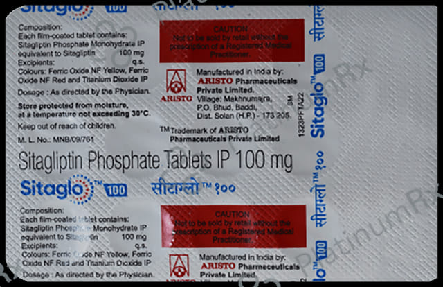 Sitaglo 100mg Tablet 15s