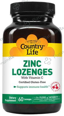 Country Life Zinc Lozenges with Vitamin C Cherry