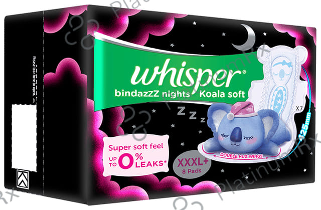 Whisper Koala Soft Bindazzz Nights Pads - Size XXXL+