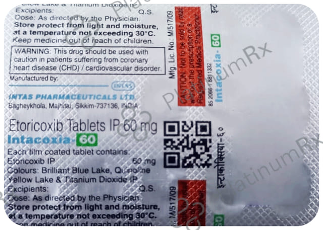 Intacoxia 60mg Tablet 15s
