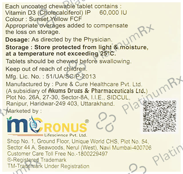 Pleoferol 60K Chewable Tablet Sugar Free