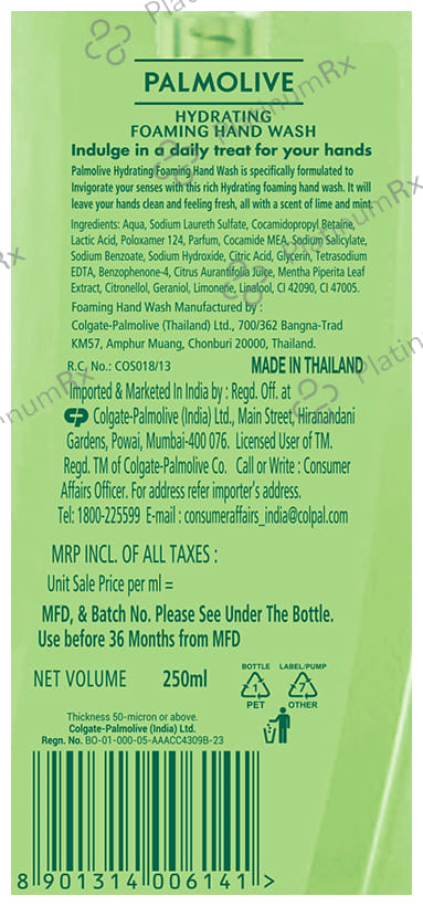 Palmolive Hydrating Lime & Mint Liquid Hand Wash
