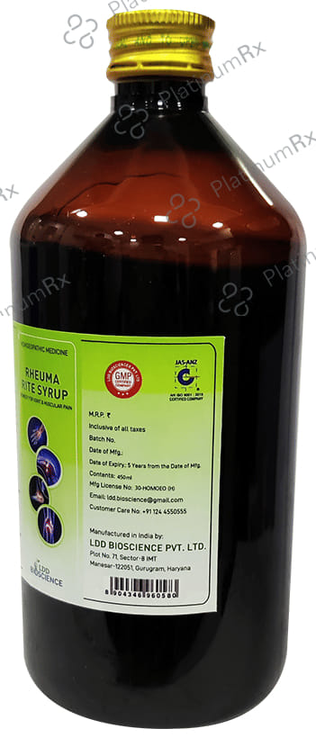 LDD Bioscience Rheuma Rite Syrup 450 ml