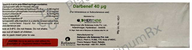Darbenef 40mcg Injection