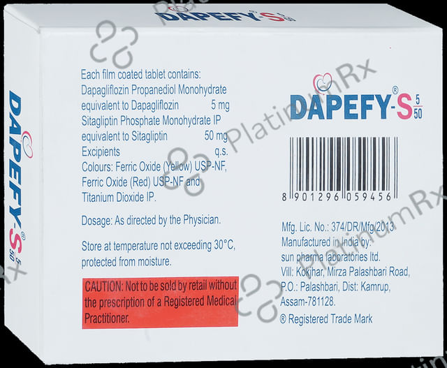 Dapefy S 5/50mg Tablet 15s