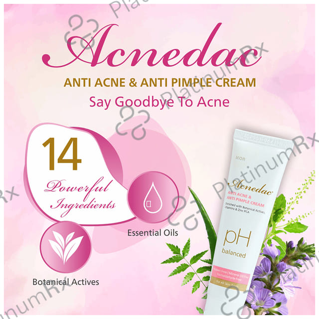 Acnedac Anti Acne & Anti Pimple Cream (25gm Each) 6 Tube