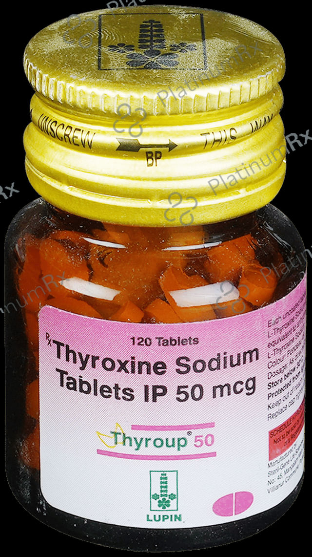 Thyroup 50mcg Tablet 120s