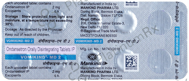 Vomikind MD 2mg Tablet MD 10s