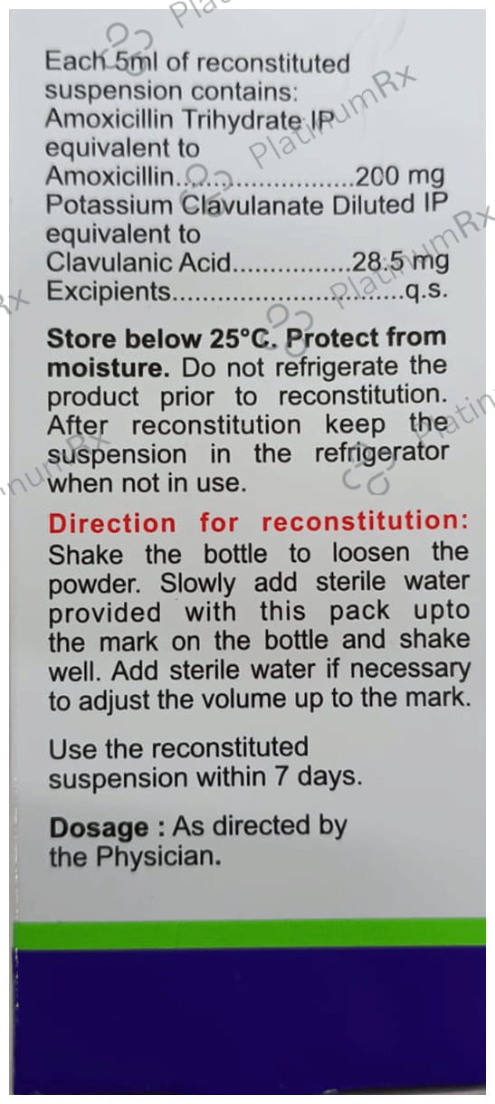 Clavam Bid 200/28.5mg Dry Syrup 60ml