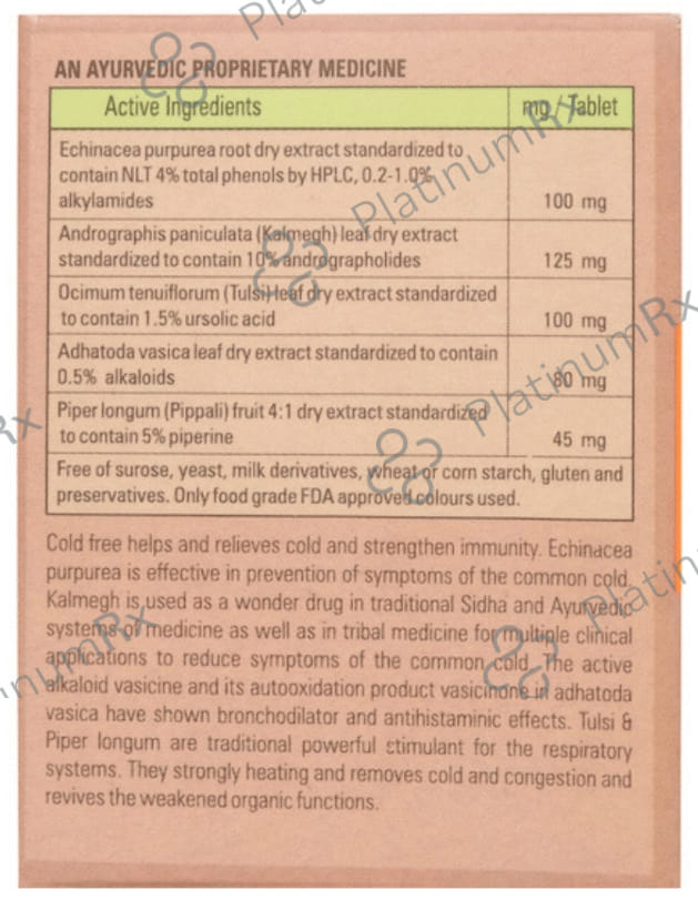 PHL Cold Free Tablet
