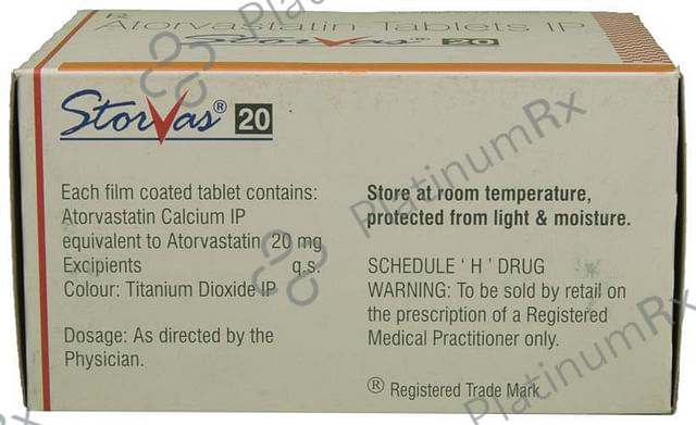 Storvas 20mg Tablet 15s