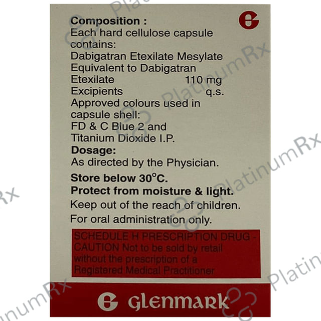 Dabigza 110mg Capsule 10s