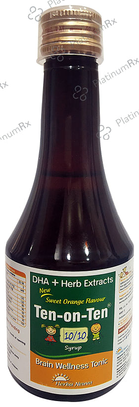 Herba Neuva Ten-on-Ten 10/10 Syrup Sweet Orange