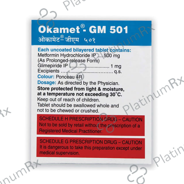 Okamet GM 501 Tablet PR 15s