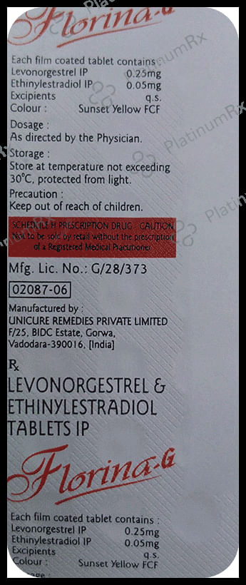 Florina G 0.05mg/0.25mg Tablet
