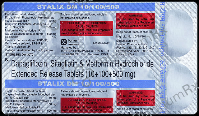 Stalix DM 10/500/100mg Tablet ER 10s