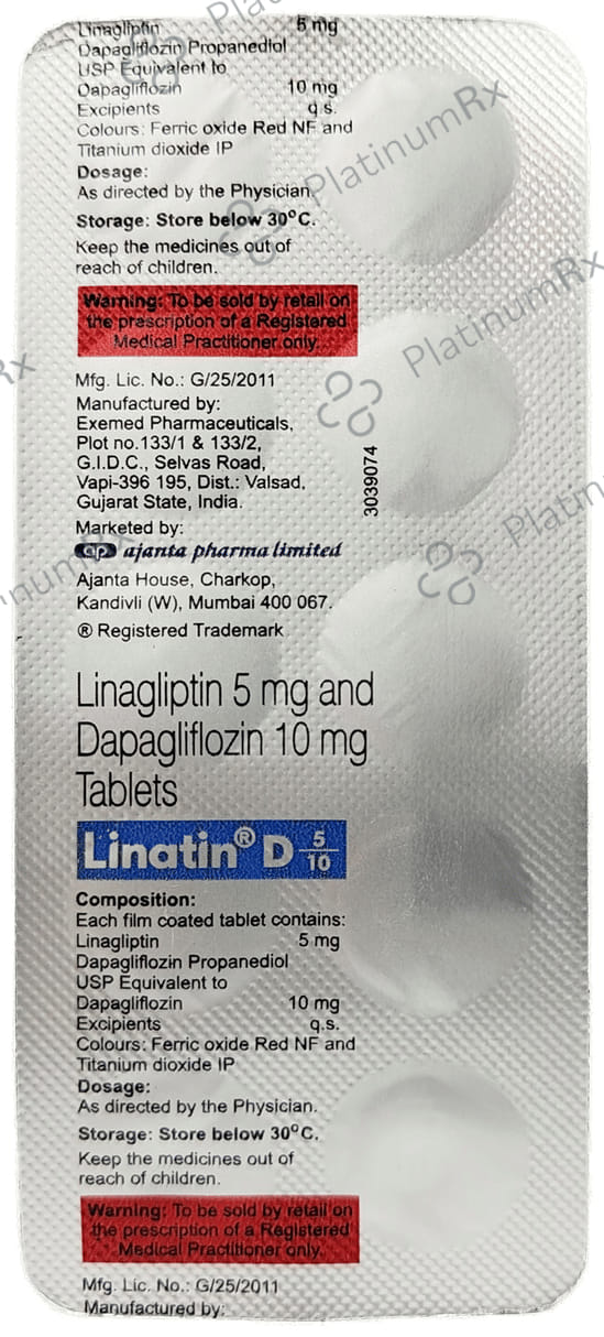 Linatin D 10/5mg Tablet 10s