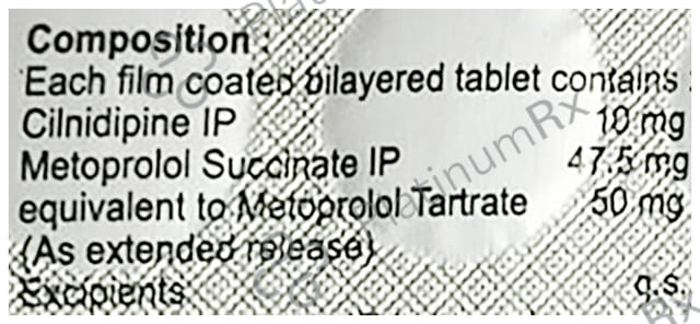 Cinod Beta 10/50mg Tablet ER 20s