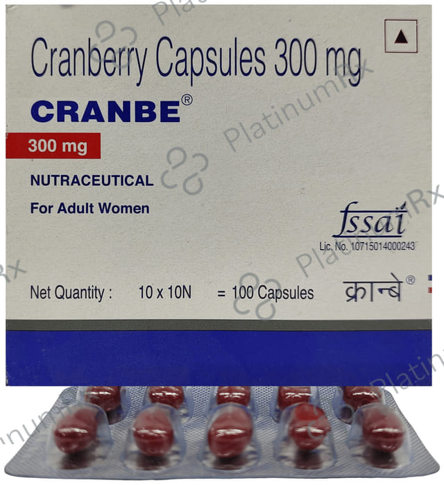 Cranbe 300mg Soft Gelatin Capsule 10s