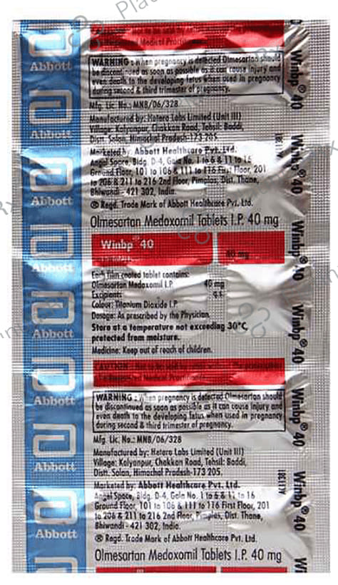 Winbp 40mg Tablet 15s