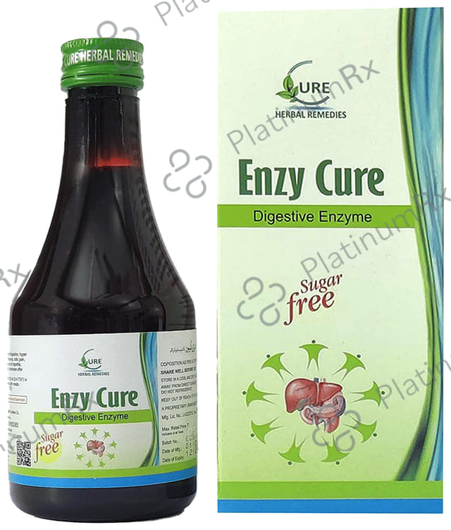 Cure Herbal Remedies Enzy Cure Syrup Sugar Free 200 ml