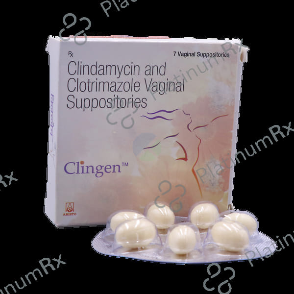 Clingen 100/100mg Vaginal Suppository 7s