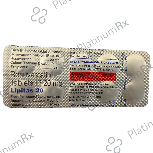 Lipitas 20 Tablet 10 Tablet