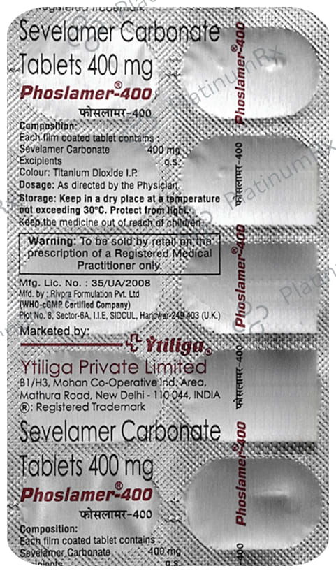 Phoslamer 400mg Tablet