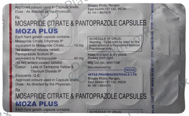 Moza Plus 15/40mg Capsule SR 10s