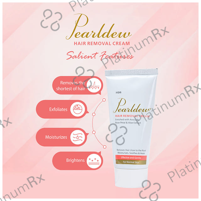 Pearldew Hair Removal Cream (60gm Each) 4 Tubes