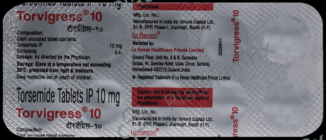 Torvigress 10mg Tablet 10s