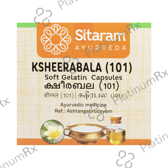 Sitaram Ayurveda Ksheerabala(101) Soft Gelatin Capsule