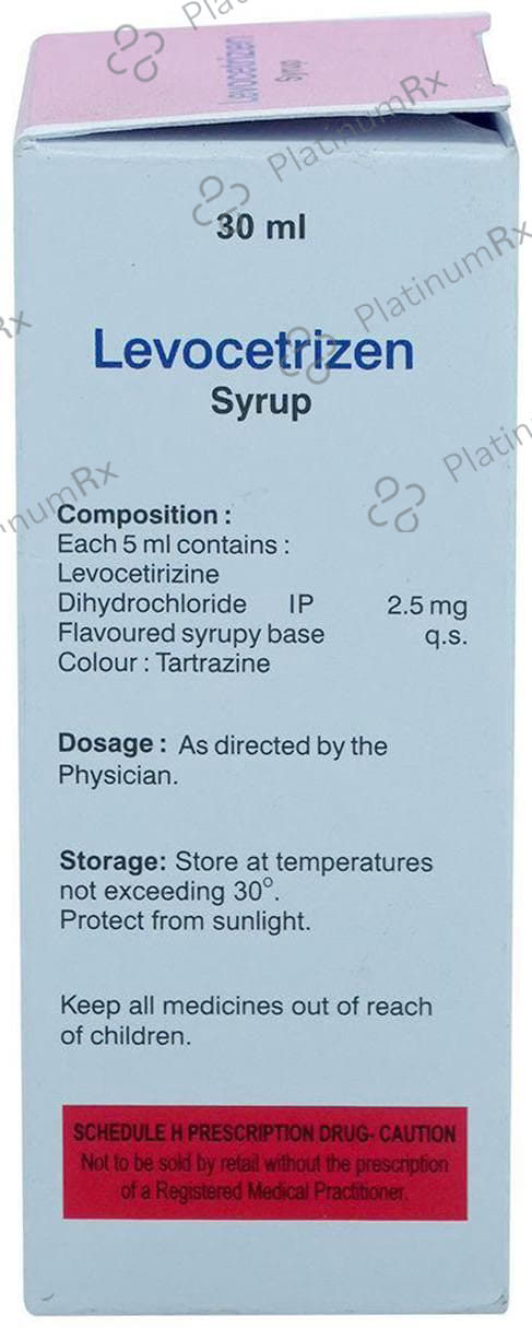 Levocetrizen 2.5mg Syrup