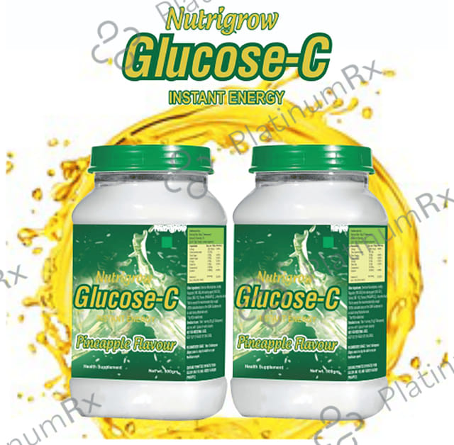 Nutrigrow Care Glucose-C(500gm Each) Pineapple 2 jar