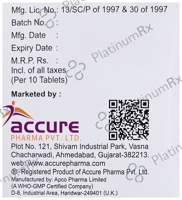 Ofdac Plus 200/200mg Tablet 10s