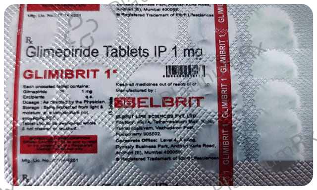 Glimibrit 1mg Tablet 15s