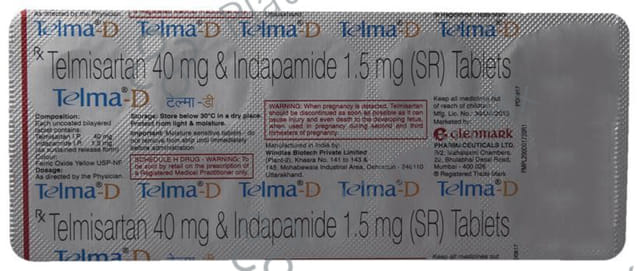 Telma D 40/1.5mg Tablet SR 10s