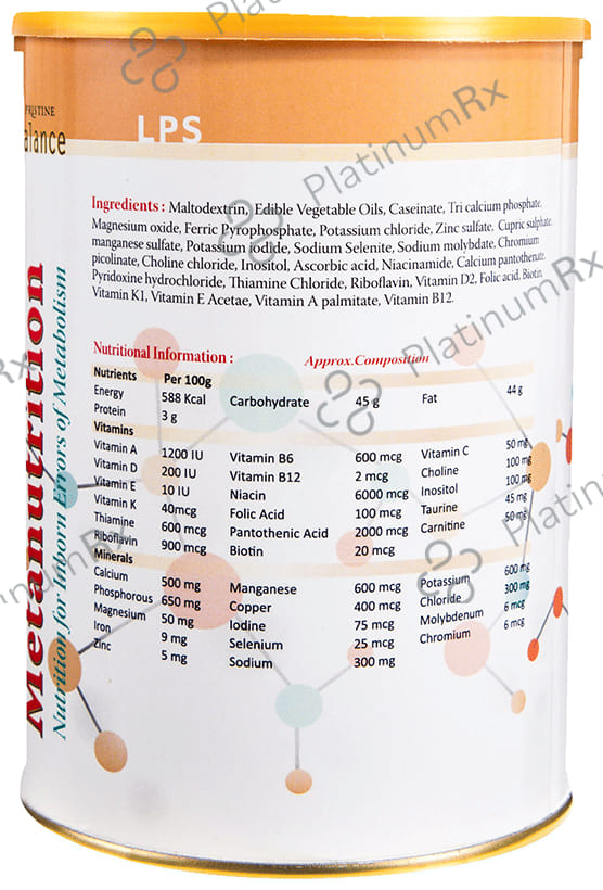 Pristine Balance Metanutrition LPS Powder (Upto 3 Years) Unflavoured