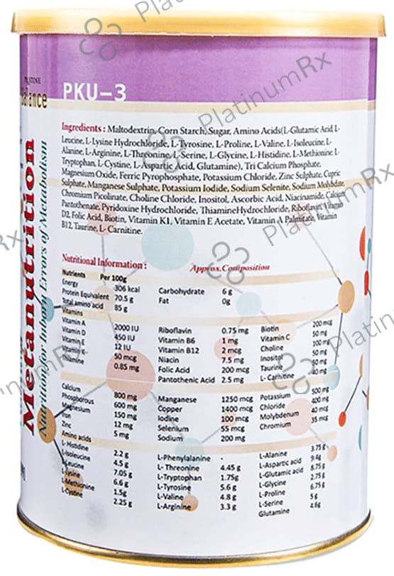 Pristine Balance Metanutrition PKU 3 (3 Years & Above) Powder Unflavoured