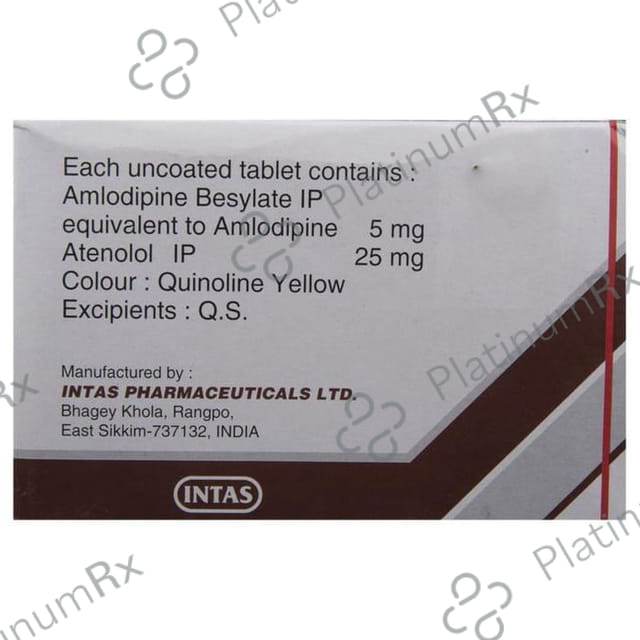 Amtas AT 5/25mg Tablet 15s