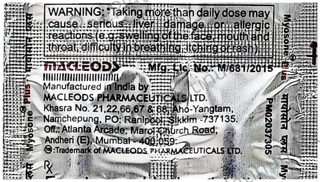 Myosone Plus 50/325mg Tablet 10s