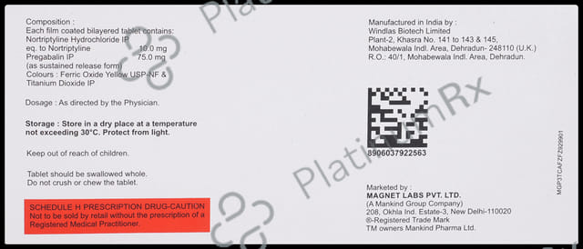 Biggaba NT 75/10mg Tablet SR 10s