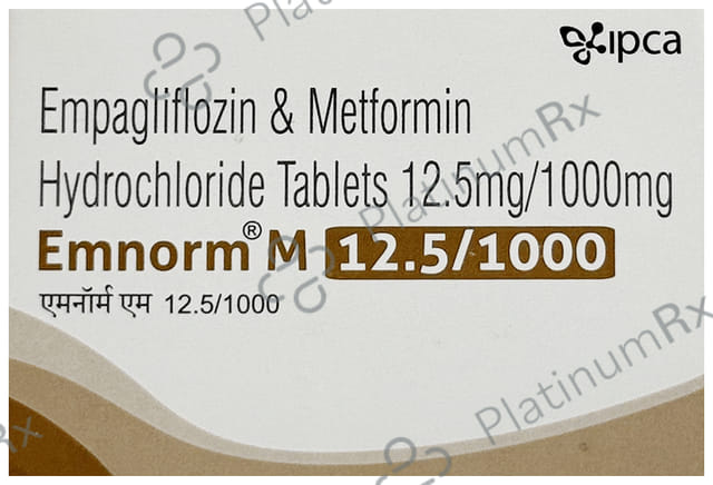 Emnorm M 12.5/1000mg Tablet 10s