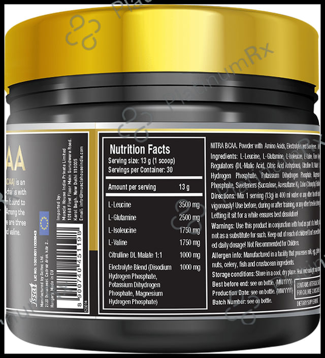 One Science Nutrition Nitra Fermented BCAA Powder Green Apple